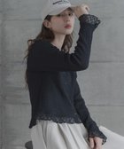 【サニーレーベル/Sonny Label / URBAN RESEARCH】のレースシャーリングフリルカットソー 人気、トレンドファッション・服の通販 founy(ファニー) ファッション Fashion レディースファッション Fashion for Women トップス・カットソー Cut & Sew Tops カットソー・ベーシックTシャツ Cut-and-Sewn Tops / Stretch Tees & Basics 2026年 2026 おすすめ Recommended / Our Picks カーディガン Cardigan, Knitwear シャーリング Shirring, Ruched シンプル Simple, Minimal スラックス Slacks, Dress Pants デニム Denim, Jeans Material フリル Frill, Ruffle レース Lace, Lace Fabric ロング Long, Long-Length 夏 Summer S/S・春夏 SS, Spring/Summer, Warm Season 羽織 Haori, Light Jacket thumbnail ブラック|ID: prp329100004880439 ipo3291000000036425534