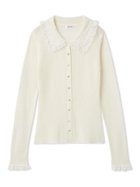 【フレイ アイディー/FRAY I.D】のレースカラーニットカーディガン 人気、トレンドファッション・服の通販 founy(ファニー) ファッション Fashion レディースファッション Fashion for Women トップス・カットソー Cut & Sew Tops ニット Knit Tops & Sweaters カーディガン・羽織り Layered Style Cardigans おすすめ Recommended / Our Picks カーディガン Cardigan, Knitwear コンパクト Compact, Small Size シアー Sheer, See-Through スペシャル Special, Limited Edition スマート Smart, Elegant スラックス Slacks, Dress Pants デニム Denim, Jeans Material フェミニン Feminine, Girly ボトム Bottoms, Lower Wear レース Lace, Lace Fabric thumbnail OWHT[002]|ID: prp329100004880462 ipo3291000000036425878