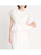 【セルフォード/CELFORD】の【セットアップ対応】ジオメトリックパターンレースブラウス 人気、トレンドファッション・服の通販 founy(ファニー) ファッション Fashion レディースファッション Fashion for Women トップス・カットソー Cut & Sew Tops シャツ・ブラウス・オフィスカジュアル Elegant Blouses & Button-Ups おすすめ Recommended / Our Picks ウェーブ Wavy Pattern ストレート Straight, Straight Cut スマート Smart, Elegant セットアップ Set-Up, Coordinated Outfit デニム Denim, Jeans Material フリル Frill, Ruffle フレア Flare, Flared ペプラム Peplum, Flared Hem ミックス Mix, Mixed Style レース Lace, Lace Fabric thumbnail OWHT[002]|ID: prp329100004880502 ipo3291000000036426388