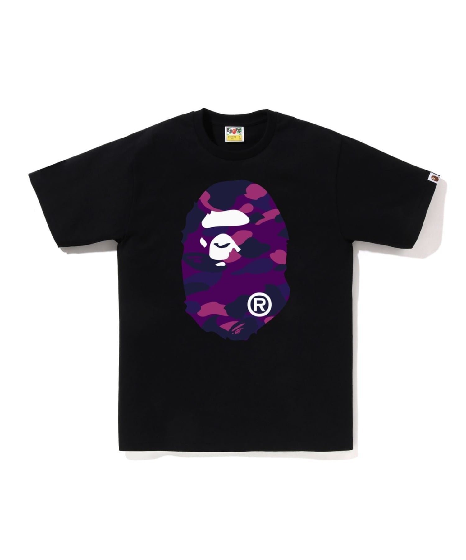 【ア ベイシング エイプ/A BATHING APE】のCOLOR CAMO BIG APE HEAD TEE インテリア・キッズ・メンズ・レディースファッション・服の通販 founy(ファニー) ファッション Fashion レディースファッション Fashion for Women インナー Innerwear グラフィック Graphic, Graphic Design ショート Short, Short Length スリーブ Sleeve, Long Sleeve / Short Sleeve フロント Front, Front Design プリント Print, Printed Pattern ラバー Rubber, Rubber Sole BKxPP|ID: prp329100004880529 ipo3291000000036426721