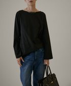 【サロン アダム エ ロペ/SALON adam et rope'】の【UVカット】prima zymフレアースリーブTシャツ 人気、トレンドファッション・服の通販 founy(ファニー) ファッション Fashion レディースファッション Fashion for Women トップス・カットソー Cut & Sew Tops シャツ・ブラウス・オフィスカジュアル Elegant Blouses & Button-Ups ロングTシャツ・Tシャツ Longline T-Shirts & Tees 洗える Machine Washable シンプル Simple, Minimal スリーブ Sleeve, Long Sleeve / Short Sleeve チェック Check, Plaid, Tartan フェミニン Feminine, Girly フレア Flare, Flared フレアースリーブ Flared Sleeve, Bell Sleeve プリント Print, Printed Pattern リラックス Relax, Relaxed Fit ロング Long, Long-Length 夏 Summer ビジネス 仕事 通勤 Business / Work / Commuting thumbnail ブラック(01)|ID: prp329100004880545 ipo3291000000036426896
