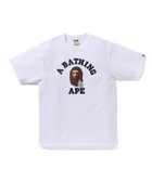 【ア ベイシング エイプ/A BATHING APE】のGO APE POINTER COLLEGE TEE BAPEC 人気、トレンドファッション・服の通販 founy(ファニー) ファッション Fashion レディースファッション Fashion for Women インナー Innerwear ショート Short, Short Length スリーブ Sleeve, Long Sleeve / Short Sleeve フロント Front, Front Design プリント Print, Printed Pattern ラバー Rubber, Rubber Sole thumbnail WHITE|ID: prp329100004880548 ipo3291000000036426965