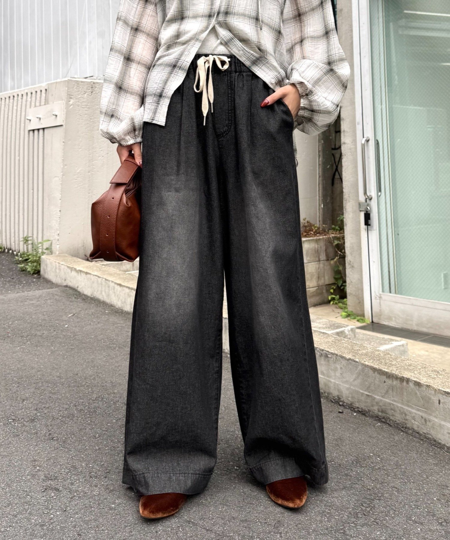 【チャオパニックティピー/CIAOPANIC TYPY】の【9色5サイズ展開/低身長・高身長対応】スタイルアップ柔らかワイドイージーパンツ インテリア・キッズ・メンズ・レディースファッション・服の通販 founy(ファニー) 　ファッション　Fashion　レディースファッション　Fashion for Women　パンツ　Pants & Trousers　シアー　Sheer, See-Through　タンク　Tank Top, Sleeveless Top　楽ちん　Easy Fit, Comfortable　ワイド　Wide, Wide Fit　おすすめ　Recommended / Our Picks　ブラック|ID: prp329100004880555 ipo3291000000036427090