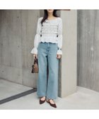 【ナチュラル ビューティー ベーシック/NATURAL BEAUTY BASIC】のワイドストレートデニムパンツ 人気、トレンドファッション・服の通販 founy(ファニー) ファッション Fashion レディースファッション Fashion for Women パンツ Pants & Trousers デニムパンツ・ジーンズ・美脚デニム Denim Jeans & Pants おすすめ Recommended / Our Picks コンパクト Compact, Small Size シルバー Silver, Metallic Silver ジャケット Jacket, Outerwear スタイリッシュ Stylish, Fashionable デニム Denim, Jeans Material ブリーチ Bleach, Washed Finish エレガント 上品 Elegant thumbnail ブルー|ID: prp329100004880583 ipo3291000000036427378