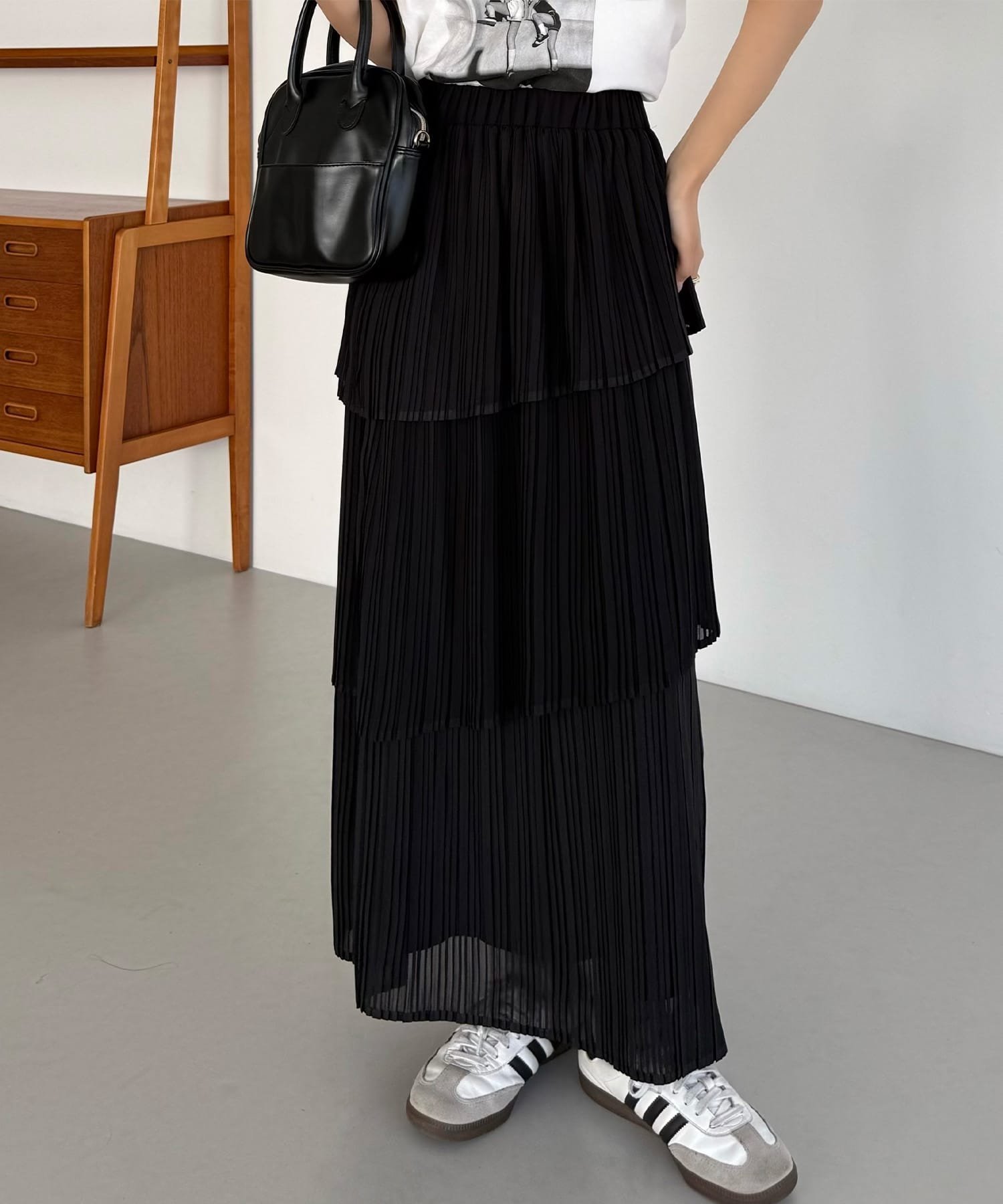 【ジュノア/JUNOAH】のcallautia プリーツティアードスカート 人気、トレンドファッション・服の通販 founy(ファニー) ファッション Fashion レディースファッション Fashion for Women スカート Skirts ティアードスカート Tiered Skirts other-1|ID: prp329100004880588 ipo3291000000036427413