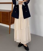 【ジュノア/JUNOAH】のcallautia プリーツティアードスカート 人気、トレンドファッション・服の通販 founy(ファニー) ファッション Fashion レディースファッション Fashion for Women スカート Skirts ティアードスカート Tiered Skirts thumbnail アイボリー|ID: prp329100004880588 ipo3291000000036427424