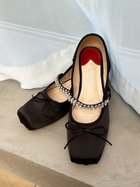 【リリーブラウン/Lily Brown】のL.B CANDY STOCK スクエアバレエシューズ 人気、トレンドファッション・服の通販 founy(ファニー) 雑誌掲載アイテム Magazine Picks & Fashion Features ファッション雑誌 Fashion Magazines スウィート Sweet ヴィヴィ ViVi ファッション Fashion レディースファッション Fashion for Women 4月号 April Issue インソール Shoe Insole サテン Satin, Glossy Fabric シアー Sheer, See-Through シューズ Shoes, Footwear シルバー Silver, Metallic Silver ストーン Stone, Gem-Like スマート Smart, Elegant チュール Tulip, Tulip Motif バレエ Ballet, Ballet Style ビジュー Bijou, Jewel-like Accent フラット Flat, Flat Shoes モチーフ Motif, Design Theme エレガント 上品 Elegant 雑誌 Magazine, Fashion Magazine thumbnail BLK[009]|ID: prp329100004880646 ipo3291000000036427932