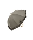 【その他のブランド/Other】の【完全遮光100%】 長傘S/50cm/フリル 人気、トレンドファッション・服の通販 founy(ファニー) ファッション Fashion レディースファッション Fashion for Women レイングッズ・傘・晴雨兼用傘 Umbrellas & Rain Gear 傘 Umbrella, Parasol 人気 Popular, Best Seller フリル Frill, Ruffle エレガント 上品 Elegant thumbnail ダークグレー|ID: prp329100004880657 ipo3291000000036428019