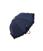 【その他のブランド/Other】の【完全遮光100%】 長傘S/50cm/フリル 人気、トレンドファッション・服の通販 founy(ファニー) ファッション Fashion レディースファッション Fashion for Women レイングッズ・傘・晴雨兼用傘 Umbrellas & Rain Gear 傘 Umbrella, Parasol 人気 Popular, Best Seller フリル Frill, Ruffle エレガント 上品 Elegant thumbnail ネイビー|ID: prp329100004880657 ipo3291000000036428026
