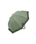 【その他のブランド/Other】の【完全遮光100%】 長傘S/50cm/フリル 人気、トレンドファッション・服の通販 founy(ファニー) ファッション Fashion レディースファッション Fashion for Women レイングッズ・傘・晴雨兼用傘 Umbrellas & Rain Gear 傘 Umbrella, Parasol 人気 Popular, Best Seller フリル Frill, Ruffle エレガント 上品 Elegant thumbnail オリーブ|ID: prp329100004880657 ipo3291000000036428028