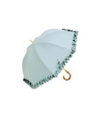 【その他のブランド/Other】の【完全遮光100%】 長傘S/50cm/フリル 人気、トレンドファッション・服の通販 founy(ファニー) ファッション Fashion レディースファッション Fashion for Women レイングッズ・傘・晴雨兼用傘 Umbrellas & Rain Gear 傘 Umbrella, Parasol 人気 Popular, Best Seller フリル Frill, Ruffle エレガント 上品 Elegant thumbnail セージ|ID: prp329100004880657 ipo3291000000036428033