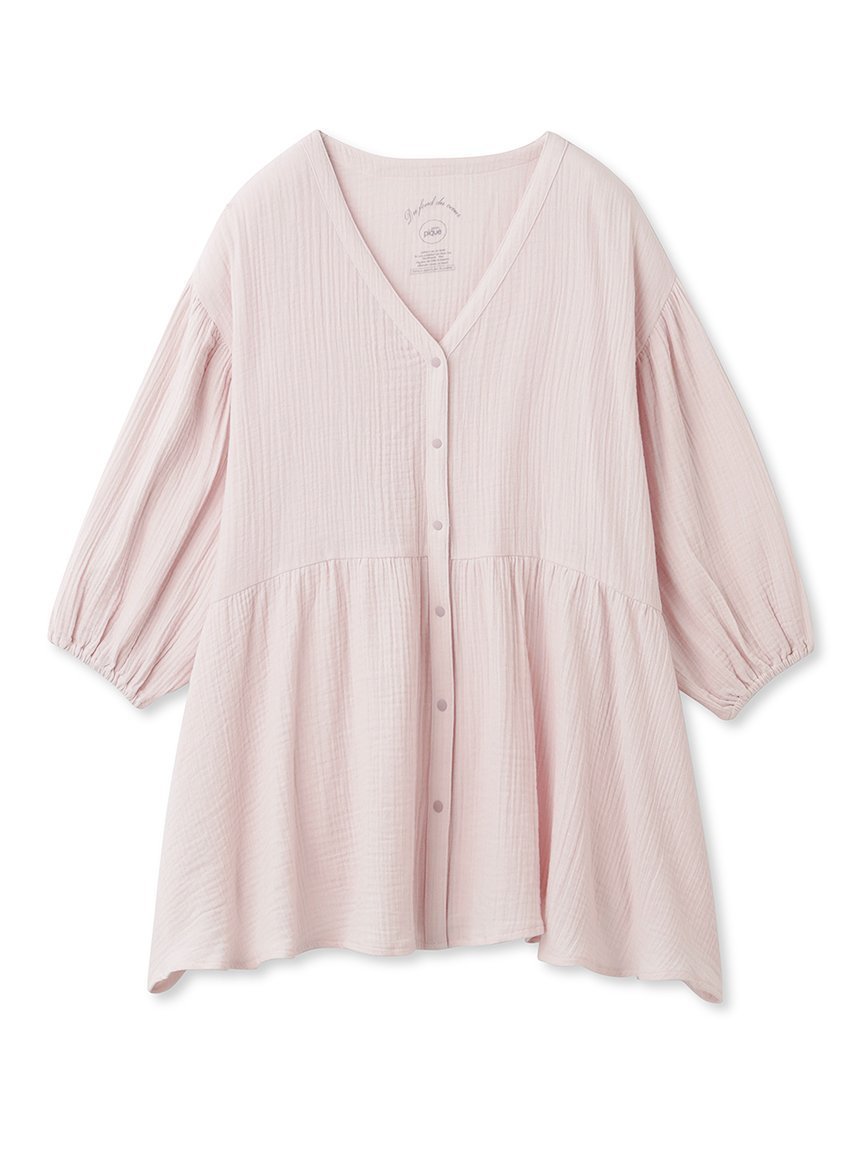 【ジェラート ピケ/gelato pique】のマタニティガーゼプルオーバー インテリア・キッズ・メンズ・レディースファッション・服の通販 founy(ファニー) 　ファッション　Fashion　レディースファッション　Fashion for Women　トップス・カットソー　Cut & Sew Tops　カジュアルプルオーバー・ニットトップス　Pullovers & Knit Tops / Casual Pullovers　おすすめ　Recommended / Our Picks　ギフト プレゼント　Gift / Present　スマート　Smart, Elegant　ダブル　Double, Double-Breasted　フロント　Front, Front Design　ロング　Long, Long-Length　PNK[066]|ID: prp329100004880682 ipo3291000000036428210