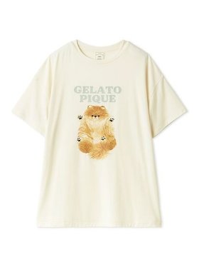 【ジェラート ピケ/gelato pique】のドッグワンポイントTシャツ 人気、トレンドファッション・服の通販 founy(ファニー) ファッション Fashion レディースファッション Fashion for Women トップス・カットソー Cut & Sew Tops シャツ・ブラウス・オフィスカジュアル Elegant Blouses & Button-Ups ロングTシャツ・Tシャツ Longline T-Shirts & Tees なめらか Smooth, Silky Texture スマート Smart, Elegant プリント Print, Printed Pattern 春 Spring |ID:prp329100004880690