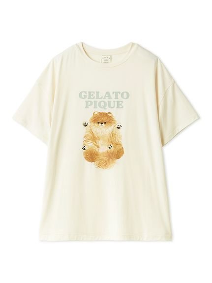 【ジェラート ピケ/gelato pique】のドッグワンポイントTシャツ 人気、トレンドファッション・服の通販 founy(ファニー) ファッション Fashion レディースファッション Fashion for Women トップス・カットソー Cut & Sew Tops シャツ・ブラウス・オフィスカジュアル Elegant Blouses & Button-Ups ロングTシャツ・Tシャツ Longline T-Shirts & Tees なめらか Smooth, Silky Texture スマート Smart, Elegant プリント Print, Printed Pattern 春 Spring other-1|ID: prp329100004880690 ipo3291000000036428250