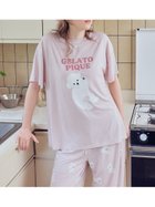 【ジェラート ピケ/gelato pique】のドッグワンポイントTシャツ 人気、トレンドファッション・服の通販 founy(ファニー) ファッション Fashion レディースファッション Fashion for Women トップス・カットソー Cut & Sew Tops シャツ・ブラウス・オフィスカジュアル Elegant Blouses & Button-Ups ロングTシャツ・Tシャツ Longline T-Shirts & Tees なめらか Smooth, Silky Texture スマート Smart, Elegant プリント Print, Printed Pattern 春 Spring thumbnail LPNK[061]|ID: prp329100004880690 ipo3291000000036428254