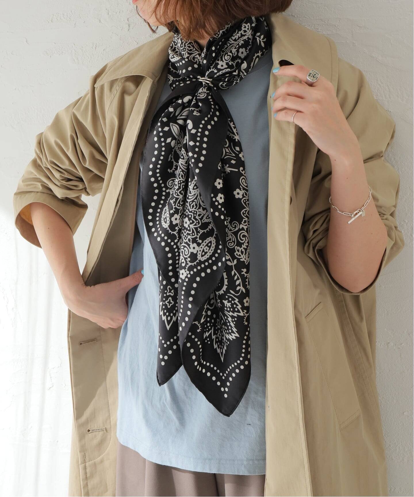 【ジャーナルスタンダード レサージュ/journal standard L'essage】の《追加》【MANIPURI/マニプリ】 88カレイドバンダナ インテリア・キッズ・メンズ・レディースファッション・服の通販 founy(ファニー) 　ファッション　Fashion　レディースファッション　Fashion for Women　2026年　2026　コレクション　Collection, Seasonal Line　シルク　Silk, 100% Silk　スカーフ　Scarf, Neckwear　スマート　Smart, Elegant　フランス　France, French　人気　Popular, Best Seller　ブラック|ID: prp329100004880693 ipo3291000000036428301