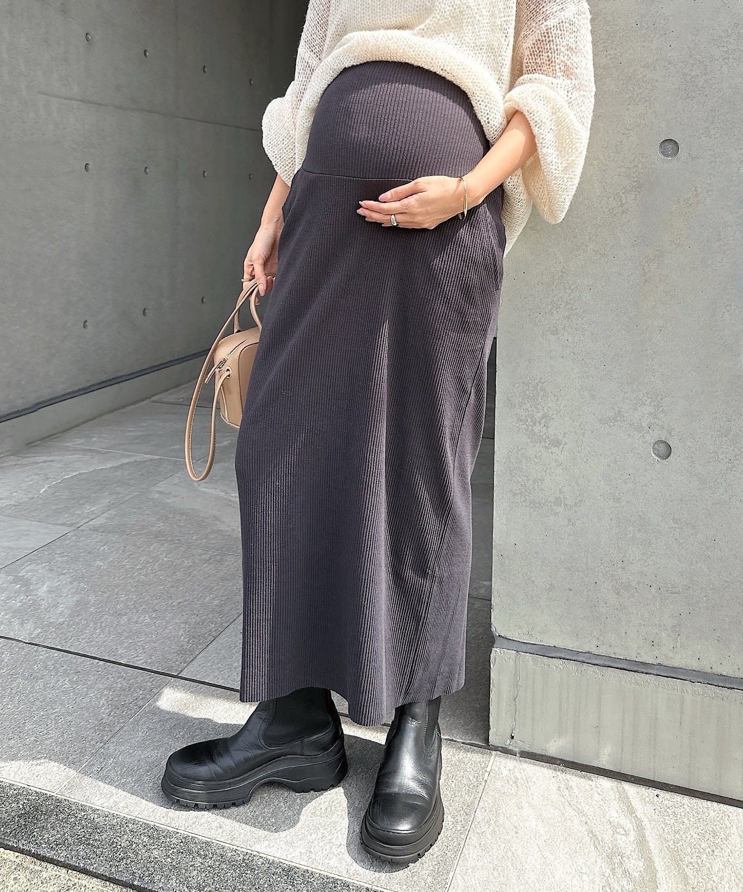 【アンドミー/andme / KIDS】の【マタニティ】セルフカット リブ タイト スカート インテリア・キッズ・メンズ・レディースファッション・服の通販 founy(ファニー) 　ファッション　Fashion　キッズファッション　Fashion for Kids　ストレッチ　Stretch, Stretchy Fabric　タイトスカート　Pencil Skirt, Tight Skirt　人気　Popular, Best Seller　ポケット　Pocket, Pocket Detail　リラックス　Relax, Relaxed Fit　楽ちん　Easy Fit, Comfortable　おすすめ　Recommended / Our Picks　お家時間・ステイホーム　Stay Home / At Home　スミクロ|ID: prp329100004880709 ipo3291000000036428383