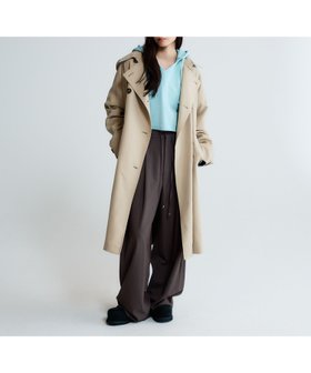 【ジーナシス/JEANASiS】のユルトレンチコート 人気、トレンドファッション・服の通販 founy(ファニー) ファッション Fashion レディースファッション Fashion for Women アウター Coat / Outerwear Collection コート・ロングコート・ピーコート Long Coats, Peacoats & More トレンチコート / 春秋の定番アウター Trench Coats シルク Silk, 100% Silk |ID:prp329100004882257