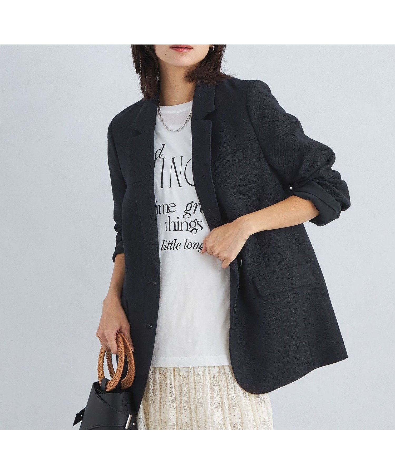 【ユナイテッドアローズ/UNITED ARROWS】のsize SHORTあり リネンライク テーラード ジャケット インテリア・キッズ・メンズ・レディースファッション・服の通販 founy(ファニー) 　ファッション　Fashion　レディースファッション　Fashion for Women　アウター　Coat / Outerwear Collection　レディースジャケット・軽アウター　Jackets　テーラードジャケット / 通勤・きれいめスタイル　Tailored Jackets & Blazers　春　Spring　キャップ　Cap, Baseball Cap　ジャケット　Jacket, Outerwear　スニーカー　Sneakers, Trainers　テーラード　Tailored, Tailored Fit　デニム　Denim, Jeans Material　バランス　Balance, Style Balance　ベスト　Vest, Waistcoat　マニッシュ　Mannish, Boyish　アウトレット　Outlet / Clearance　おすすめ　Recommended / Our Picks　NAVY|ID: prp329100004882273 ipo3291000000036442086