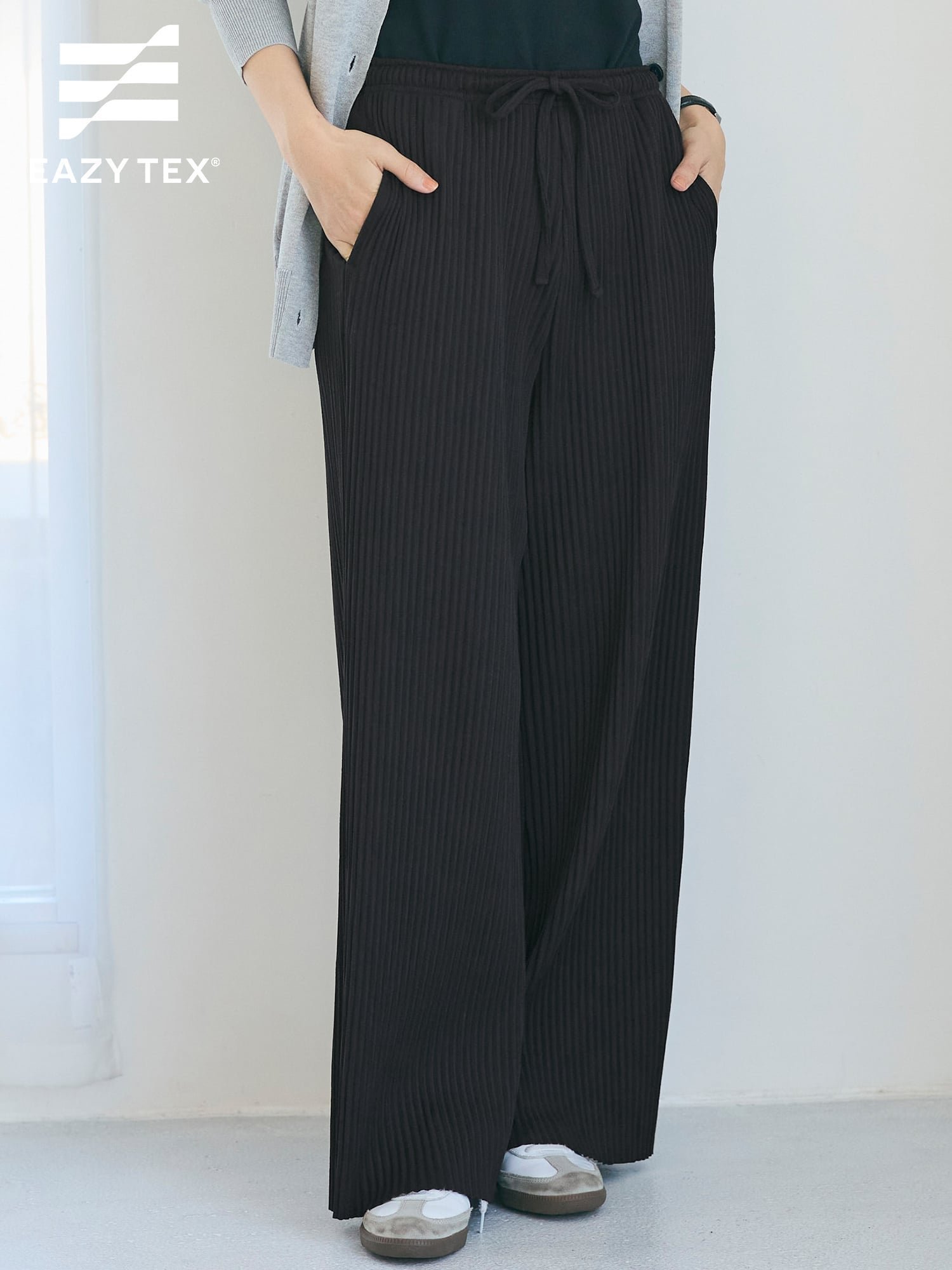 【コカ/COCA】のジョーゼットリブパンツ インテリア・キッズ・メンズ・レディースファッション・服の通販 founy(ファニー) ファッション Fashion レディースファッション Fashion for Women パンツ Pants & Trousers カットオフ Cut-Off Design カットソー Cut and Sewn Top サンダル Sandals, Summer Shoes シンプル Simple, Minimal ジョーゼット Georgette, Semi-Sheer Fabric スニーカー Sneakers, Trainers フレア Flare, Flared プリーツ Pleats, Pleated ポケット Pocket, Pocket Detail 無地 Plain, Solid Color リラックス Relax, Relaxed Fit ロング Long, Long-Length エレガント 上品 Elegant 2026年 2026 Black|ID: prp329100004882412 ipo3291000000036443395