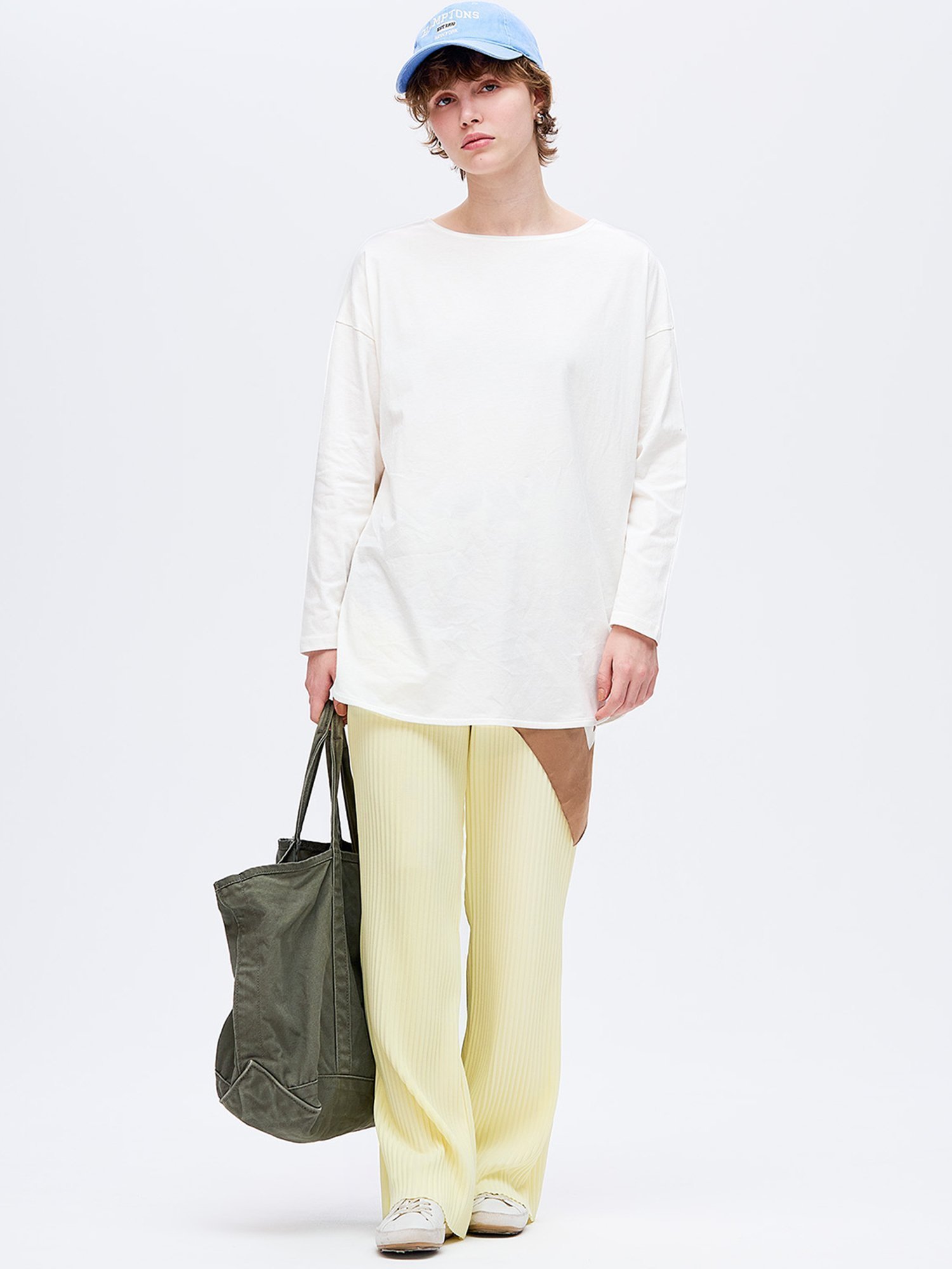 【コカ/COCA】のジョーゼットリブパンツ インテリア・キッズ・メンズ・レディースファッション・服の通販 founy(ファニー) ファッション Fashion レディースファッション Fashion for Women パンツ Pants & Trousers カットオフ Cut-Off Design カットソー Cut and Sewn Top サンダル Sandals, Summer Shoes シンプル Simple, Minimal ジョーゼット Georgette, Semi-Sheer Fabric スニーカー Sneakers, Trainers フレア Flare, Flared プリーツ Pleats, Pleated ポケット Pocket, Pocket Detail 無地 Plain, Solid Color リラックス Relax, Relaxed Fit ロング Long, Long-Length エレガント 上品 Elegant 2026年 2026 Yellow|ID: prp329100004882412 ipo3291000000036443402