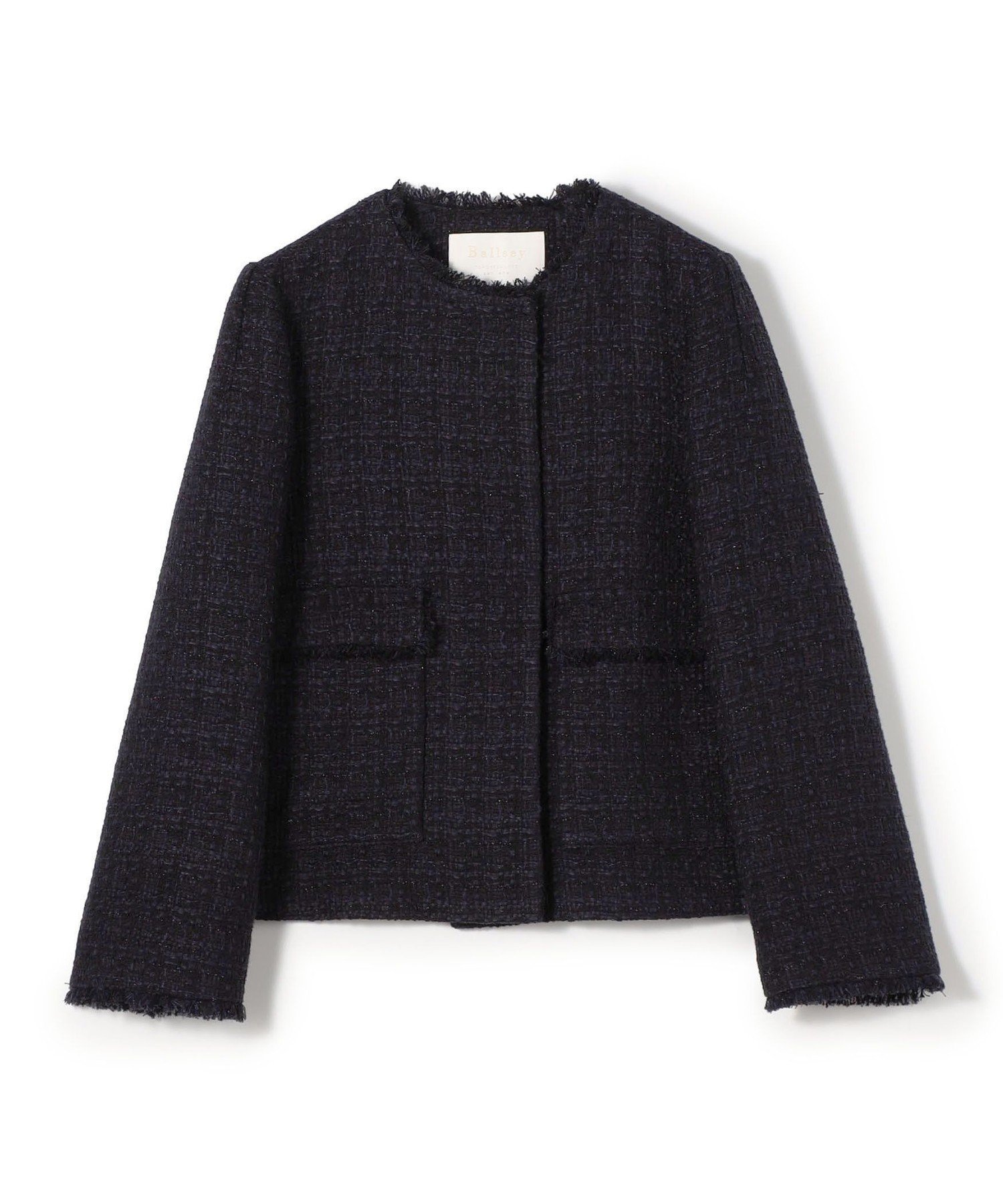 【トゥモローランド/TOMORROWLAND】のラメミックスツイード セミダブルクルージャケット 人気、トレンドファッション・服の通販 founy(ファニー) 　ファッション　Fashion　レディースファッション　Fashion for Women　アウター　Coat / Outerwear Collection　レディースジャケット・軽アウター　Jackets　コンパクト　Compact, Small Size　ジャケット　Jacket, Outerwear　セットアップ　Set-Up, Coordinated Outfit　ツイード　Twill, Twill Weave　フォルム　Silhouette, Form　フロント　Front, Front Design　ポケット　Pocket, Pocket Detail　おすすめ　Recommended / Our Picks　セレモニー　Ceremony　入学式　Entrance Ceremony　 other-1|ID: prp329100004882568 ipo3291000000036444998