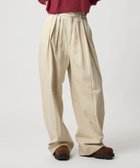 【ビューティ&ユース ユナイテッドアローズ/BEAUTY&YOUTH / UNITED ARROWS】の6(ROKU) コットンレーヨン タックパンツ 人気、トレンドファッション・服の通販 founy(ファニー) ファッション Fashion レディースファッション Fashion for Women パンツ Pants & Trousers バランス Balance, Style Balance ビッグ Big, Oversized thumbnail BEIGE|ID: prp329100004882676 ipo3291000000036446106