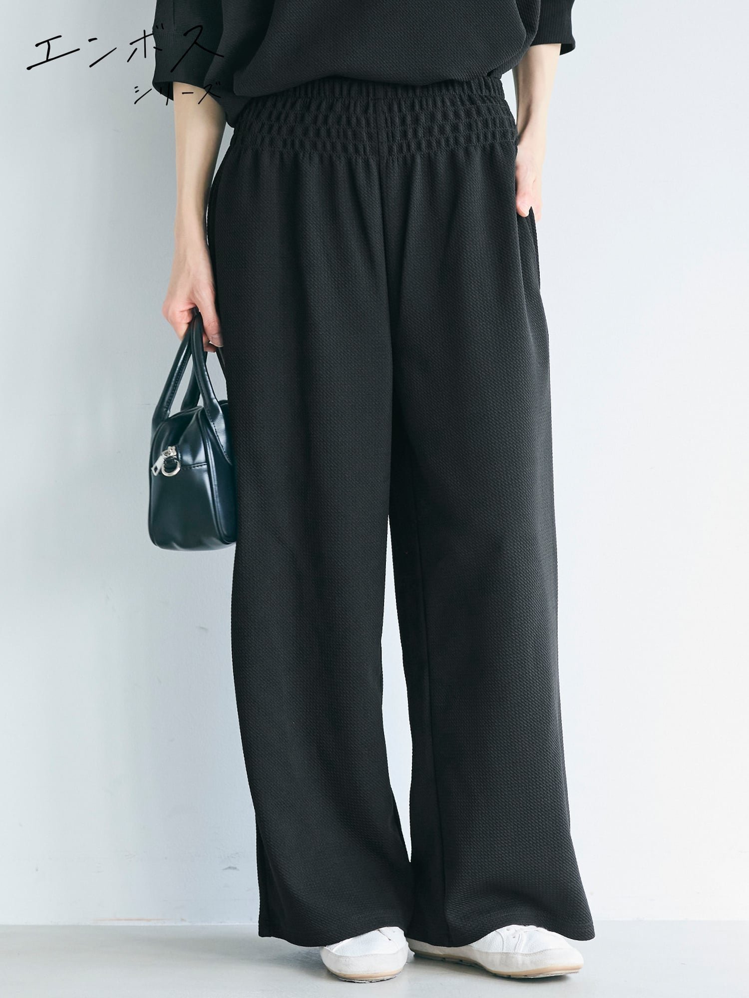 【コカ/COCA】の【速乾/しわになりにくい】エンボスワイドパンツ 人気、トレンドファッション・服の通販 founy(ファニー) 　ファッション　Fashion　レディースファッション　Fashion for Women　パンツ　Pants & Trousers　春　Spring　軽量　Lightweight, Ultra Light　サンダル　Sandals, Summer Shoes　シャーリング　Shirring, Ruched　ストレッチ　Stretch, Stretchy Fabric　スニーカー　Sneakers, Trainers　セットアップ　Set-Up, Coordinated Outfit　タンク　Tank Top, Sleeveless Top　定番　Standard, Basic Item　ポケット　Pocket, Pocket Detail　リラックス　Relax, Relaxed Fit　ロング　Long, Long-Length　楽ちん　Easy Fit, Comfortable　ワイド　Wide, Wide Fit　おすすめ　Recommended / Our Picks　夏　Summer　旅行　Travel　2026年　2026　 other-1|ID: prp329100004882691 ipo3291000000036446244