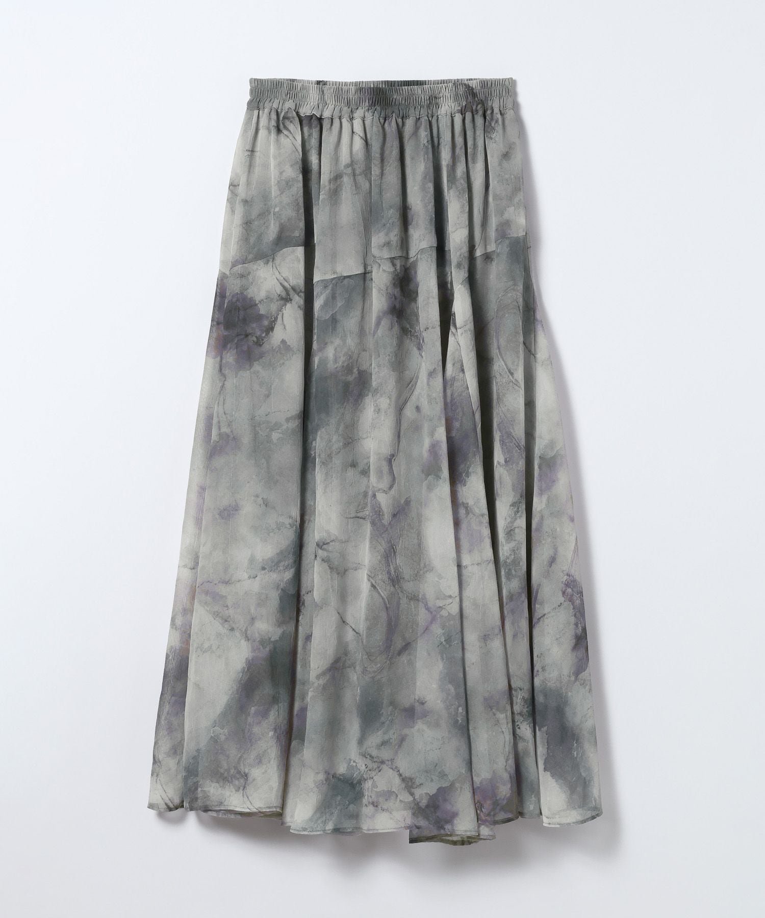 【ジーナシス/JEANASiS】のニュアンスプリントフレアスカート インテリア・キッズ・メンズ・レディースファッション・服の通販 founy(ファニー) ファッション Fashion レディースファッション Fashion for Women スカート Skirts Aライン・フレアスカート A-Line & Flared Skirts おすすめ Recommended / Our Picks シアー Sheer, See-Through シフォン Chiffon, Lightweight Fabric デニム Denim, Jeans Material フレア Flare, Flared プリント Print, Printed Pattern ミドル Middle Length, Mid Height 夏 Summer 無地 Plain, Solid Color ライトグレー系その他|ID: prp329100004882701 ipo3291000000036446341