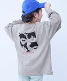 【デビロック/devirock / KIDS】の綿100% デビラボ ガールズ BIGシルエットプリント袖リブ 長袖Tシャツ ロンT 25AW 人気、トレンドファッション・服の通販 founy(ファニー) ファッション Fashion キッズファッション Fashion for Kids トレンド Trend, Trending Now 長袖 Long Sleeve, Full Sleeve プリント Print, Printed Pattern おすすめ Recommended / Our Picks 2025年 2025 2025-2026秋冬・A/W Autumn/Winter 2025–26 AW25–26 thumbnail 007-ネコ-杢グレー|ID: prp329100004882829 ipo3291000000036447705