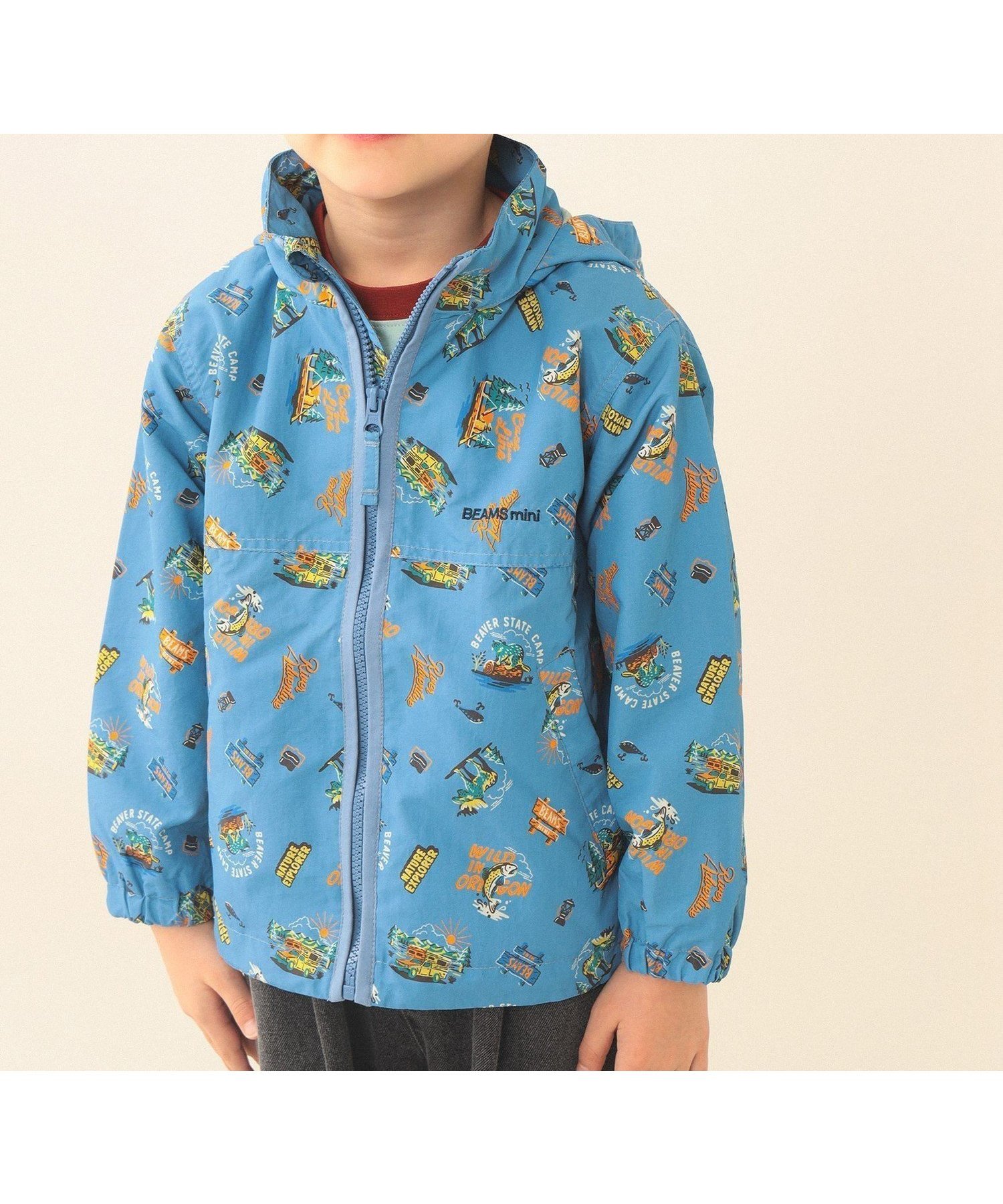 【ビームス ミニ/BEAMS mini / KIDS】のフード収納 ナイロン ブルゾン 2026SS(90~150cm) 通学 通園 キッズ 春アウター ライトアウター インテリア・キッズ・メンズ・レディースファッション・服の通販 founy(ファニー) 　ファッション　Fashion　キッズファッション　Fashion for Kids　アウター　Coat Outerwear /Kids　アウトドア　Outdoor Clothing　春　Spring　キルト　Quilt, Quilted Fabric　ストレッチ　Stretch, Stretchy Fabric　スリーブ　Sleeve, Long Sleeve / Short Sleeve　パターン　Pattern, Design Print　ブルゾン　Blouson, Bomber Jacket　ベーシック　Basic, Essential　おすすめ　Recommended / Our Picks　2026年　2026　LIGHT BLUE|ID: prp329100004882841 ipo3291000000036447854