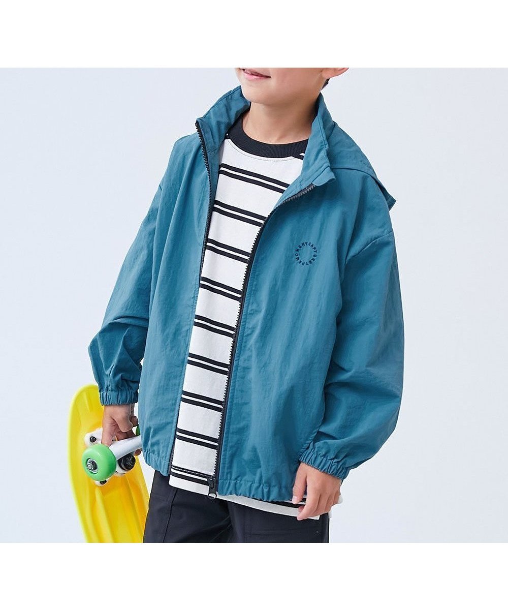 【デビロック/devirock / KIDS】の【水はじく】撥水ナイロン フードが収納できる ウインドブレーカー 子供服 26SS インテリア・キッズ・メンズ・レディースファッション・服の通販 founy(ファニー) 　ファッション　Fashion　キッズファッション　Fashion for Kids　キャップ　Cap, Baseball Cap　スニーカー　Sneakers, Trainers　デニム　Denim, Jeans Material　おすすめ　Recommended / Our Picks　2026年　2026　008-アッシュブルー|ID: prp329100004882855 ipo3291000000036447986