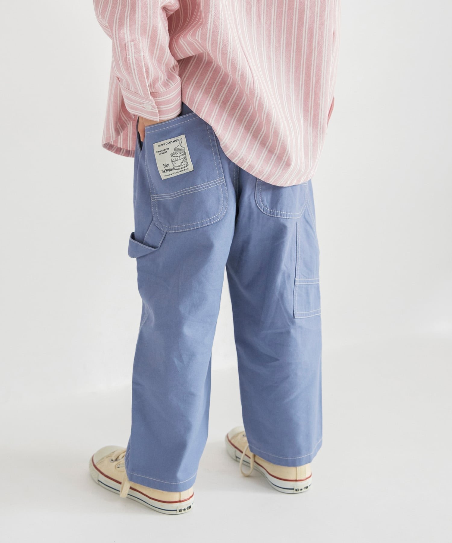 【ブランシェス/branshes / KIDS】の【26SS新作/ゆったり/きれいめ】ペインターパンツ インテリア・キッズ・メンズ・レディースファッション・服の通販 founy(ファニー) 　ファッション　Fashion　キッズファッション　Fashion for Kids　ボトムス　Bottoms　キャンバス　Canvas, Canvas Fabric　コイン　Coin, Coin Design　テーパード　Tapered, Tapered Pants　デニム　Denim, Jeans Material　パッチ　Patch, Appliqué　ベーシック　Basic, Essential　ポケット　Pocket, Pocket Detail　ループ　Loop, Loop Knit　ワーク　Workwear, Utility Style　2026年　2026　グレー|ID: prp329100004882863 ipo3291000000036448069