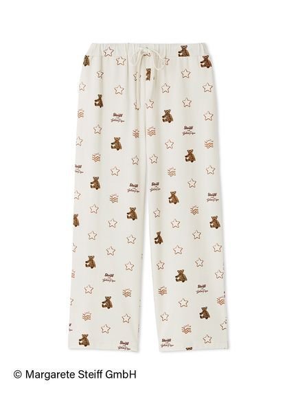【ジェラート ピケ/gelato pique】の【Steiff】総柄ロングパンツ 人気、トレンドファッション・服の通販 founy(ファニー) 　ファッション　Fashion　レディースファッション　Fashion for Women　パンツ　Pants & Trousers　カットソー　Cut and Sewn Top　ストレート　Straight, Straight Cut　スマート　Smart, Elegant　プリント　Print, Printed Pattern　ポケット　Pocket, Pocket Detail　メンズ　Men's, Menswear　ロング　Long, Long-Length　おすすめ　Recommended / Our Picks　クリスマス X'mas　Christmas / X'mas　 other-1|ID: prp329100004883363 ipo3291000000036452788