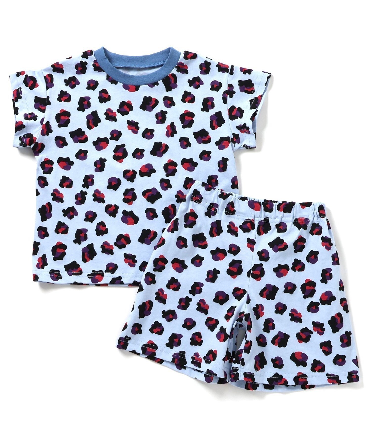 【エフオー オンラインストア/F.O.Online Store / KIDS】のWEB限定 バリエーションかぶりパジャマ インテリア・キッズ・メンズ・レディースファッション・服の通販 founy(ファニー) 　ファッション　Fashion　キッズファッション　Fashion for Kids　パジャマ　Pajamas, Sleepwear　プリント　Print, Printed Pattern　人気　Popular, Best Seller　サックス|ID: prp329100004883579 ipo3291000000036454988