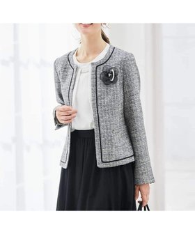 【アー ヴェー ヴェー/a.v.v】の【ストレッチ】ツイードノーカラージャケット 人気、トレンドファッション・服の通販 founy(ファニー) ファッション Fashion レディースファッション Fashion for Women アウター Coat / Outerwear Collection レディースジャケット・軽アウター Jackets ノーカラージャケット / シンプル上品コーデ Collarless Jackets 春 Spring 秋 Autumn ストレッチ Stretch, Stretchy Fabric セットアップ Set-Up, Coordinated Outfit ツイード Twill, Twill Weave 定番 Standard, Basic Item パターン Pattern, Design Print フォーマル Formal, Dressy 冬 Winter / This Winter 再入荷 Restock / Back in Stock 夏 Summer エレガント 上品 Elegant セレモニー Ceremony 入学式 Entrance Ceremony 卒業式 Graduation Ceremony ビジネス 仕事 通勤 Business / Work / Commuting |ID:prp329100004883671