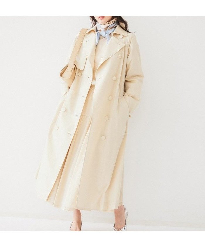 【アンタイトル/UNTITLED】のライトコットン トレンチコート インテリア・キッズ・メンズ・レディースファッション・服の通販 founy(ファニー) https://founy.com/ ファッション Fashion レディースファッション Fashion for Women アウター Coat / Outerwear Collection コート・ロングコート・ピーコート Long Coats, Peacoats & More トレンチコート / 春秋の定番アウター Trench Coats エアリー Airy Texture クラシック Classic, Timeless Style コンパクト Compact, Small Size スマート Smart, Elegant ドレス Dress, One-Piece ポケット Pocket, Pocket Detail モダン Modern, Contemporary おすすめ Recommended / Our Picks |ID: prp329100004883676 ipo3291000000036455882
