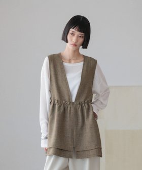 【ローリーズファーム/LOWRYS FARM】のメランジツイルベスト 人気、トレンドファッション・服の通販 founy(ファニー) ファッション Fashion レディースファッション Fashion for Women アウター Coat / Outerwear Collection トップス・カットソー Cut & Sew Tops ベスト&ジレ / 重ね着スタイル Vests & Gilets おすすめ Recommended / Our Picks インナー Innerwear ジャケット Jacket, Outerwear セットアップ Set-Up, Coordinated Outfit バランス Balance, Style Balance ベスト Vest, Waistcoat ペプラム Peplum, Flared Hem ミックス Mix, Mixed Style メランジ Melange, Mixed Yarn ロング Long, Long-Length ワイド Wide, Wide Fit 定番 Standard, Basic Item |ID:prp329100004883704