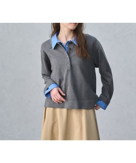 【ユナイテッドアローズ/UNITED ARROWS】の4WAY シャツコンビ ポロニット -ウォッシャブル- 人気、トレンドファッション・服の通販 founy(ファニー) ファッション Fashion レディースファッション Fashion for Women トップス・カットソー Cut & Sew Tops ニット Knit Tops & Sweaters シャツ・ブラウス・オフィスカジュアル Elegant Blouses & Button-Ups ウォッシャブル Machine Washable カフス Cuff Design コンビ Combo, Combination Style シンプル Simple, Minimal ストライプ Stripe, Striped Pattern トレンド Trend, Trending Now 定番 Standard, Basic Item フレア Flare, Flared 無地 Plain, Solid Color |ID:prp329100004883722