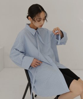 【ヘラム/hellam】のベルト付きサッカーチェックシャツ 人気、トレンドファッション・服の通販 founy(ファニー) ファッション Fashion レディースファッション Fashion for Women トップス・カットソー Cut & Sew Tops シャツ・ブラウス・オフィスカジュアル Elegant Blouses & Button-Ups ベルト&ウエストマーク Belts & Waist Accessories サッカー Seersucker, Summer Fabric セットアップ Set-Up, Coordinated Outfit チェック Check, Plaid, Tartan |ID:prp329100004883732