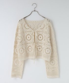 【ローリーズファーム/LOWRYS FARM】のクロシェニットカーディガン 人気、トレンドファッション・服の通販 founy(ファニー) ファッション Fashion レディースファッション Fashion for Women トップス・カットソー Cut & Sew Tops ニット Knit Tops & Sweaters カーディガン・羽織り Layered Style Cardigans おすすめ Recommended / Our Picks カーディガン Cardigan, Knitwear クロシェ Crochet, Knitted Lace 春 Spring |ID:prp329100004883750