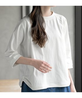 【アールピーエス/rps】のクルーネックラグランワイド7分袖T 人気、トレンドファッション・服の通販 founy(ファニー) ファッション Fashion レディースファッション Fashion for Women トップス・カットソー Cut & Sew Tops シンプル Simple, Minimal スリーブ Sleeve, Long Sleeve / Short Sleeve ベーシック Basic, Essential ボーダー Border, Stripe ワイド Wide, Wide Fit 無地 Plain, Solid Color |ID:prp329100004883771