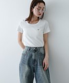 【センスオブプレイス/SENSE OF PLACE by URBAN RESEARCH】のラウンドネックリブTシャツ(半袖) 人気、トレンドファッション・服の通販 founy(ファニー) ファッション Fashion レディースファッション Fashion for Women トップス・カットソー Cut & Sew Tops シャツ・ブラウス・オフィスカジュアル Elegant Blouses & Button-Ups ロングTシャツ・Tシャツ Longline T-Shirts & Tees アクセサリー Fashion Accessories インナー Innerwear カーディガン Cardigan, Knitwear シンプル Simple, Minimal ジャケット Jacket, Outerwear デコルテ Décolleté, Neckline トレンド Trend, Trending Now フィット Fit, Slim Fit プレート Plate, Dish 半袖 Short Sleeve, Half Sleeve メタル Metal, Metal Parts ラウンド Round, Round Neck S/S・春夏 SS, Spring/Summer, Warm Season 夏 Summer 2026年 2026 thumbnail オフホワイト|ID: prp329100004883791 ipo3291000000036456250