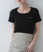 【センスオブプレイス/SENSE OF PLACE by URBAN RESEARCH】のラウンドネックリブTシャツ(半袖) 人気、トレンドファッション・服の通販 founy(ファニー) ファッション Fashion レディースファッション Fashion for Women トップス・カットソー Cut & Sew Tops シャツ・ブラウス・オフィスカジュアル Elegant Blouses & Button-Ups ロングTシャツ・Tシャツ Longline T-Shirts & Tees アクセサリー Fashion Accessories インナー Innerwear カーディガン Cardigan, Knitwear シンプル Simple, Minimal ジャケット Jacket, Outerwear デコルテ Décolleté, Neckline トレンド Trend, Trending Now フィット Fit, Slim Fit プレート Plate, Dish 半袖 Short Sleeve, Half Sleeve メタル Metal, Metal Parts ラウンド Round, Round Neck S/S・春夏 SS, Spring/Summer, Warm Season 夏 Summer 2026年 2026 thumbnail ブラック|ID: prp329100004883791 ipo3291000000036456253