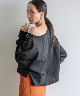 【ベイフロー/BAYFLOW】の【HEREIAM】秋の1枚,迷ったらコレで解決!/オフショルルーズプルオーバー 人気、トレンドファッション・服の通販 founy(ファニー) ファッション Fashion レディースファッション Fashion for Women トップス・カットソー Cut & Sew Tops カジュアルプルオーバー・ニットトップス Pullovers & Knit Tops / Casual Pullovers 秋 Autumn カットソー Cut and Sewn Top 吸水 Absorbent, Quick-Dry バランス Balance, Style Balance パターン Pattern, Design Print ボトム Bottoms, Lower Wear おすすめ Recommended / Our Picks |ID:prp329100004883806