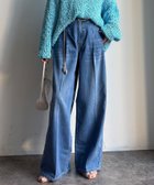 【ドゥドゥ/DouDou】のダメージワイドデニム 人気、トレンドファッション・服の通販 founy(ファニー) ファッション Fashion レディースファッション Fashion for Women スマート Smart, Elegant センター Center, Center Line 雑誌 Magazine, Fashion Magazine ダメージ Distressed, Destroyed デニム Denim, Jeans Material リラックス Relax, Relaxed Fit S/S・春夏 SS, Spring/Summer, Warm Season 再入荷 Restock / Back in Stock 夏 Summer 2026年 2026 thumbnail ブルー|ID: prp329100004883816 ipo3291000000036456407