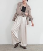 【リアン/Lian】のサテンタックワイドパンツ 人気、トレンドファッション・服の通販 founy(ファニー) ファッション Fashion レディースファッション Fashion for Women パンツ Pants & Trousers ストレート Straight, Straight Cut thumbnail アイボリー|ID: prp329100004883817 ipo3291000000036456411