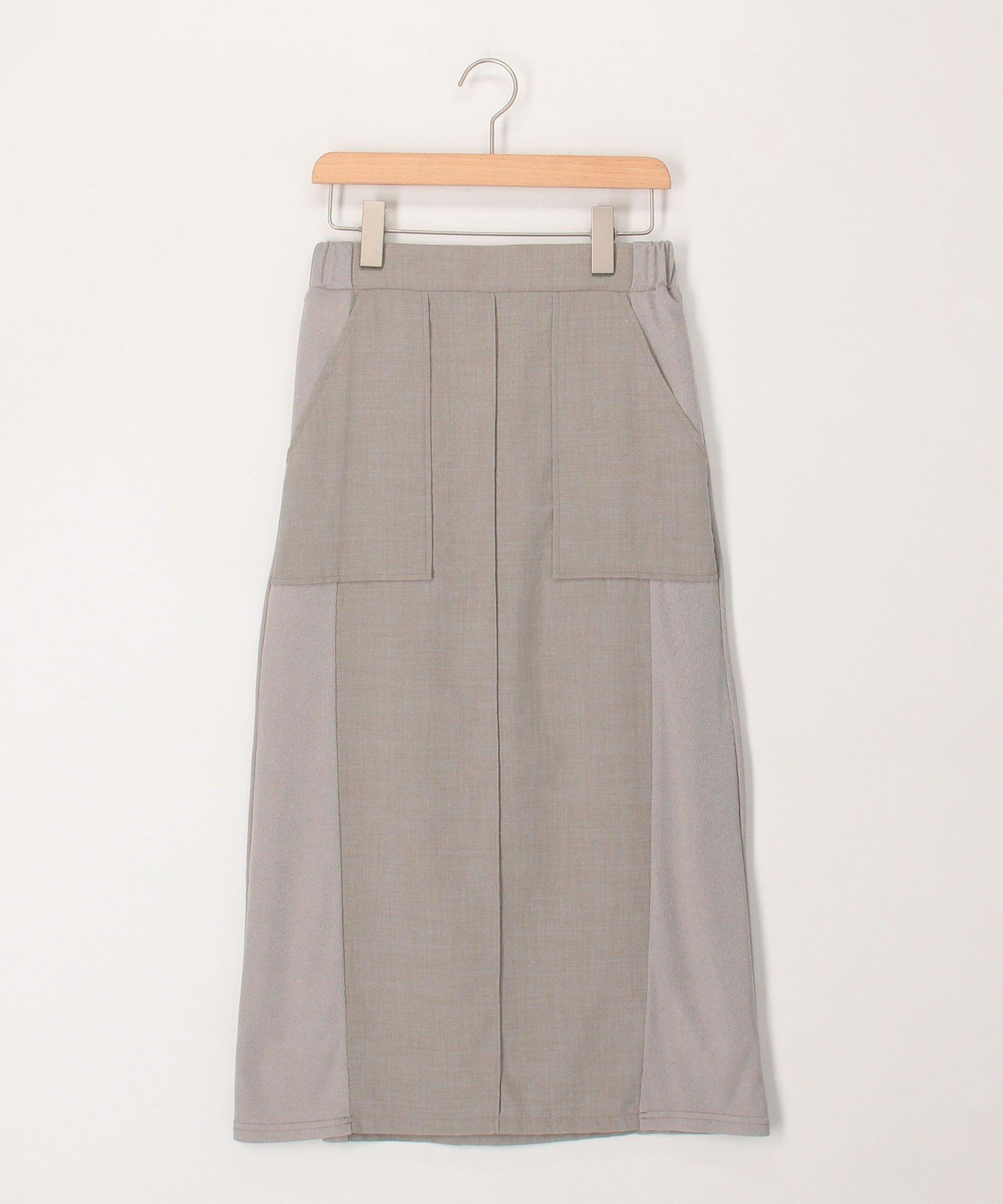 【ノーリーズ/NOLLEY'S】の麻調×リブ切替スカート インテリア・キッズ・メンズ・レディースファッション・服の通販 founy(ファニー) ファッション Fashion レディースファッション Fashion for Women スカート Skirts カットソー Cut and Sewn Top 切替 Switching, Contrast Panel タイトスカート Pencil Skirt, Tight Skirt ロング Long, Long-Length アウトレット Outlet / Clearance おすすめ Recommended / Our Picks 2026年 2026 グレー|ID: prp329100004883837 ipo3291000000036456506