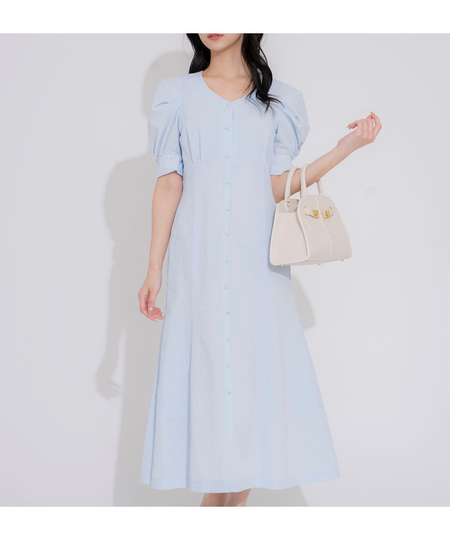 【ノエラ/Noela】のサッカータックスリーブワンピ インテリア・キッズ・メンズ・レディースファッション・服の通販 founy(ファニー) 　ファッション　Fashion　レディースファッション　Fashion for Women　ワンピース　Dresses　エレガント 上品　Elegant　サッカー　Seersucker, Summer Fabric　サンダル　Sandals, Summer Shoes　スタイリッシュ　Stylish, Fashionable　スニーカー　Sneakers, Trainers　テクスチャー　Texture, Textured Fabric　トレンド　Trend, Trending Now　ポケット　Pocket, Pocket Detail　夏　Summer　サックス|ID: prp329100004883840 ipo3291000000036456518