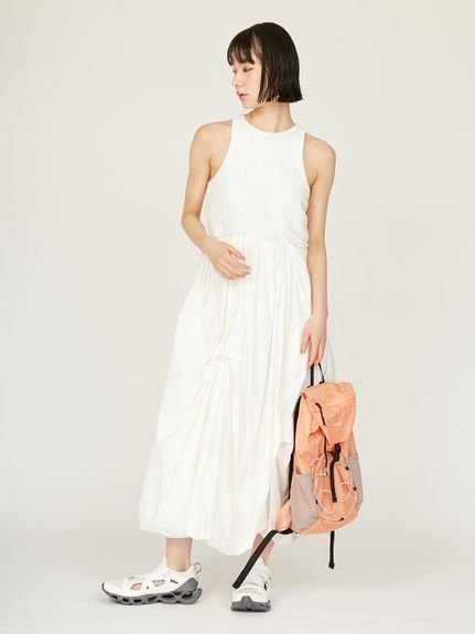 【エミ/emmi】の膨れジャガードカットドッキングワンピース 人気、トレンドファッション・服の通販 founy(ファニー) 　ファッション　Fashion　レディースファッション　Fashion for Women　ワンピース　Dresses　キャップ　Cap, Baseball Cap　コンパクト　Compact, Small Size　スニーカー　Sneakers, Trainers　スマート　Smart, Elegant　ドッキング　Docking, Mixed Material　フェミニン　Feminine, Girly　ベスト　Vest, Waistcoat　ポケット　Pocket, Pocket Detail　ロング　Long, Long-Length　楽ちん　Easy Fit, Comfortable　夏　Summer　 other-1|ID: prp329100004883845 ipo3291000000036456540